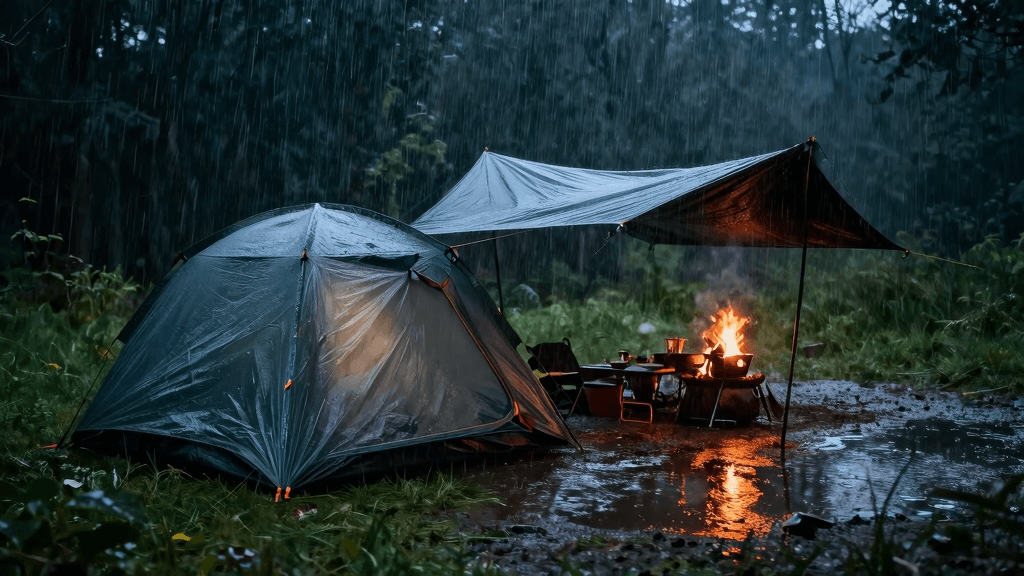 雨キャンプの楽しみ方｜準備・設営・撤収のコツ