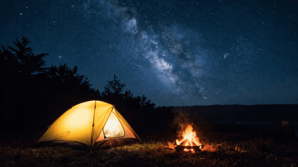 キャンプの夜を楽しむ|星空観察・焚き火・ナイトハイク